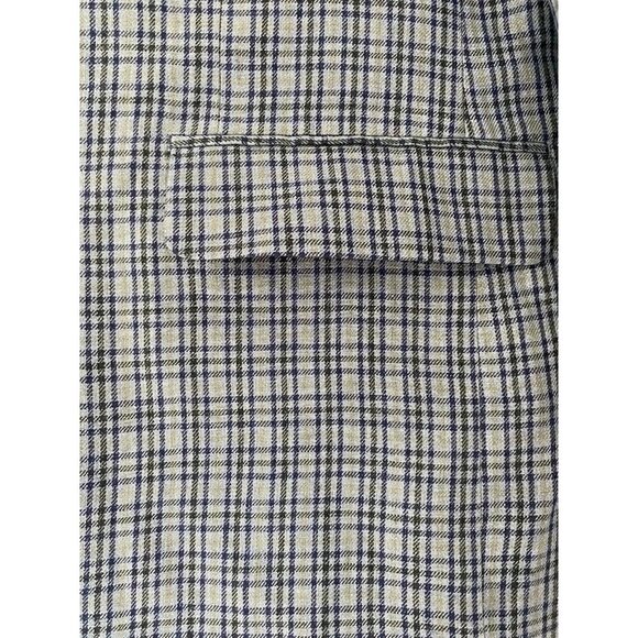 LAUREN RALPH LAUREN, Men's checkered suit jacket, by Linen, Blue. NWT. - Picture 3 of 8